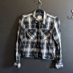 Vans plaid button up top